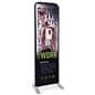 24 inch x 78.75 inch touchless hand sanitizer banner stand with custom graphics 
