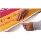 Touchless hand sanitizer banner stand with easy zipper closure  