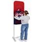 24 inch x 78.75 inch personalized slip top banner stand with double-sided graphics 