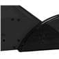 Hardware only premium banner stand with black plastic end caps