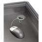 Cash Counter: 24" Wide Black Checkout Counter