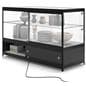 Lighted Glass Display Counter with 1 Adjustable Shelf