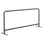 Custom cafe barrier with black frame