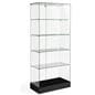 Tower display with tempered glass