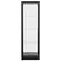 Glass tower display case with durable construction