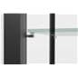 Glass tower display case with adjustable shelves