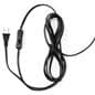 Glass tower display case with on/off switch power cord