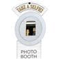 Dimmable promotional tablet selfie booth with tilting anti-theft enclosure