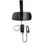 iPad photo booth stand with light ring featuring cable management for power cords