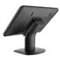 Desktop iPad holder with internal wire management