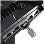 Desktop iPad holder with anti-theft key locking case