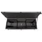 iPad kiosk travel case with interior hook and loop straps