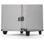 iPad kiosk travel case with 2 wheels and 2 feet
