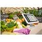 Microsoft Surface kiosk stand being utilized as POS system at a farmers market