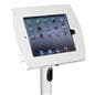 White iPad Floor Stand with Tilting Bracket