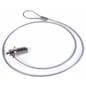 Rubber-coated steel wire combination cable lock 