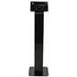 Locking floor stand iPad kiosk with ultra sleek design 