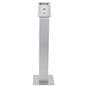 iPad enclosure floor stand with hidden home button 