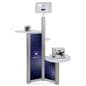Customized iPad retail display with enclosure that swivels 360°