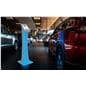 Edge-lit iPad kiosk with illuminated led strip