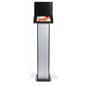 Black and silver customizable tablet info kiosk