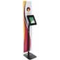 Custom Branded Tablet Security Kiosk with 12" x 60" Custom Graphic
