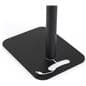 Height adjustable iPad display with graphics has a sturdy base