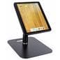 Adjustable iPad pro 12.9" floor stand shown in tabletop size 