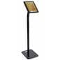 Adjustable iPad pro 12.9" floor stand with tablet in portrait mode 