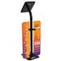Branded iPad survey stand with steel and aluminum construction