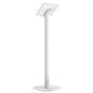 Floorstanding Samsung Galaxy tablet holder with 40 degree tilt for optimal user experience