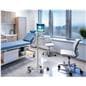 Medical mobile iPad cart being utilized in a physicians office