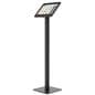 Floor standing Microsoft Surface tablet holder showcasing farmers market POS imagery