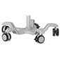 Medical mobile iPad cart with five rolling and locking caster wheels