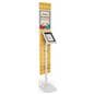 iPad foam board banner floor stand with large custom graphic
