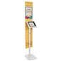 iPad foam board banner floor stand with portrait or landscape orientation options