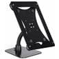 Gooseneck tablet mount holder for iPad with exposed headphone jack