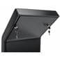 Custom backlit graphic iPad kiosk with secure locking system