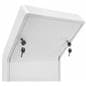 Floor stand for tablet secure compartment with built-in wire management