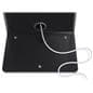 Custom backlit graphic iPad kiosk with cable management system