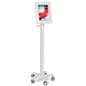 Steel tablet mount medical rolling cart 