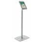 Height adjustable iPad Pro POS floor stand holding 10.5" tablet