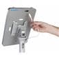iPad Pro tablet floor stand with integrated cable management
