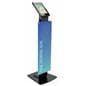 Pillar base iPad Pro kiosk with printed poster fits 10.5" tablet