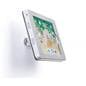 Wall mount iPad Pro tablet holder with tilt-enabled viewing