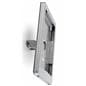 Secure iPad wall mount with twisting abilities to capture multiple angles 