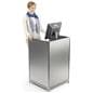 Cash Counter Measures 24"w - Silver Finish