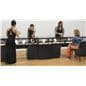 Lockable Jewelry Display Case with Black Finish