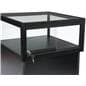 LED Display Case Pedestal with Sliding Doors