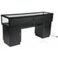 Locking Jewelry Display Case with 2 Storage Cabinets